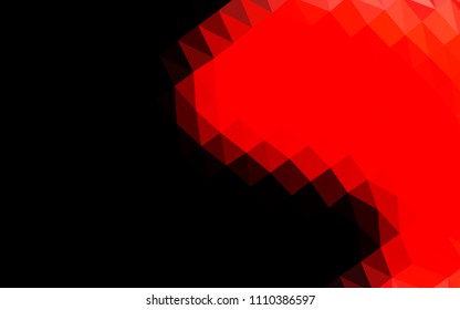 Light Red vector blurry hexagon pattern. Colorful abstract illustration with gradient. The elegant pattern can be used as part of a brand book.