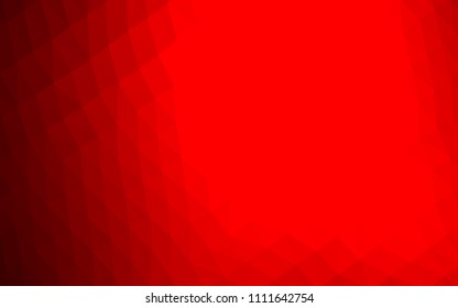 Light Red vector blurry hexagon pattern. Creative geometric illustration in Origami style with gradient. Brand new style for your business design.