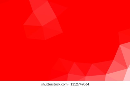 Light Red vector blurry hexagon blurry triangle. Modern geometrical abstract illustration with gradient. Brand new design for your business.