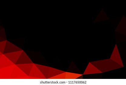 Light Red vector blurry hexagon blurry triangle. A completely new color illustration in a vague style. Brand new design for your business.