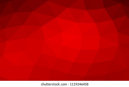 Light Red vector blurry hexagon blurry triangle. An elegant bright illustration with gradient. A completely new design for your business.