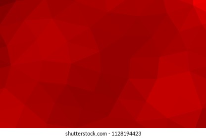 Light Red vector blurry hexagon blurry triangle. A vague abstract illustration with gradient. The textured pattern can be used for background.