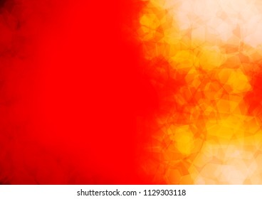 Light Red vector blurry hexagon background. A completely new color illustration in a vague style. A completely new template for your business design.