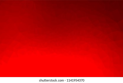 Light Red vector blurry hexagon template. A vague abstract illustration with gradient. Triangular pattern for your business design.