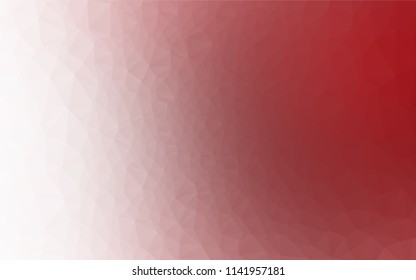 Light Red vector blurry hexagon pattern. Colorful abstract illustration with gradient. The best triangular design for your business.