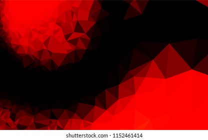 Light Red vector blurry hexagon template. An elegant bright illustration with gradient. The polygonal design can be used for your web site.