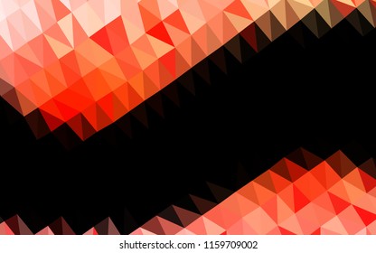 Light Red vector blurry hexagon template. An elegant bright illustration with gradient. The polygonal design can be used for your web site.