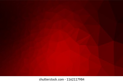 Light Red vector blurry hexagon template. A sample with polygonal shapes. The polygonal design can be used for your web site.