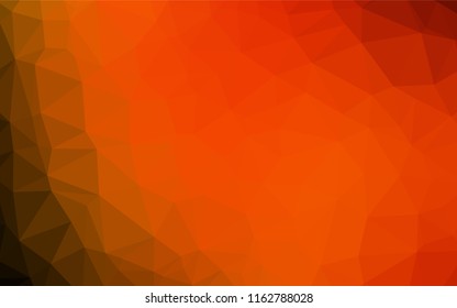 Light Red vector blurry hexagon template. Creative geometric illustration in Origami style with gradient. The best triangular design for your business.
