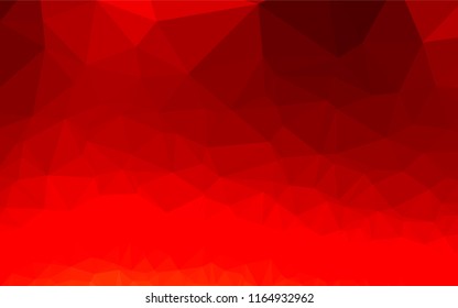 Light Red vector blurry hexagon texture. Colorful abstract illustration with gradient. The polygonal design can be used for your web site.