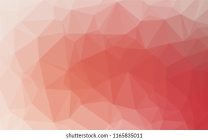 Light Red vector blurry hexagon texture. A completely new color illustration in a vague style. The best triangular design for your business.