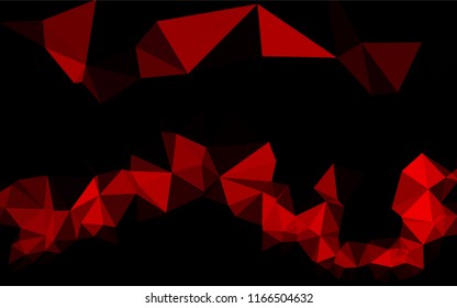 Light Red vector blurry hexagon texture. Colorful abstract illustration with gradient. The polygonal design can be used for your web site.