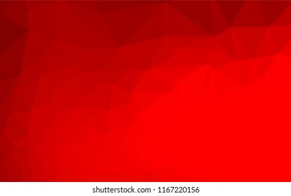 Light Red vector blurry hexagon template. Geometric illustration in Origami style with gradient.  A completely new design for your business.