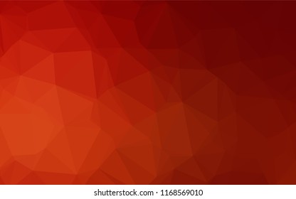 Light Red vector blurry hexagon template. Creative geometric illustration in Origami style with gradient. The textured pattern can be used for background.