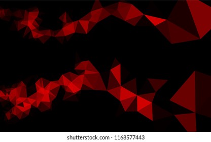 Light Red vector blurry hexagon template. Creative illustration in halftone style with gradient. The elegant pattern can be used as part of a brand book.
