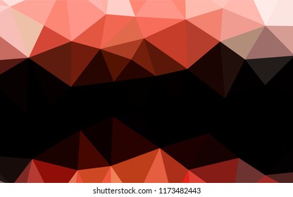 Light Red vector blurry hexagon template. Colorful illustration in abstract style with gradient. The elegant pattern can be used as part of a brand book.