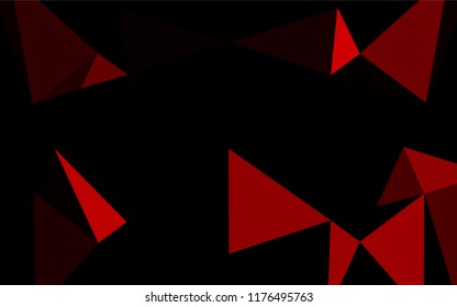 Light Red vector blurry hexagon texture. A sample with polygonal shapes. The polygonal design can be used for your web site.