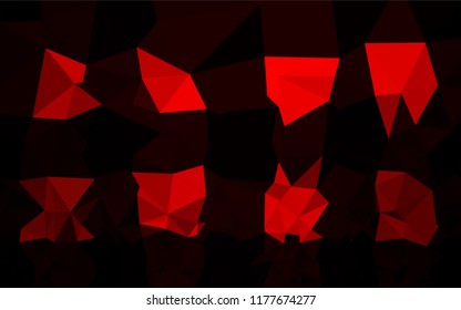 Light Red vector blurry hexagon template. A vague abstract illustration with gradient. The best triangular design for your business.