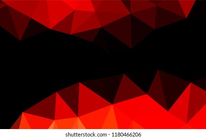 Light Red vector blurry hexagon template. A vague abstract illustration with gradient. The polygonal design can be used for your web site.