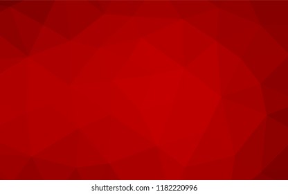 Light Red vector blurry hexagon texture. Geometric illustration in Origami style with gradient.  A completely new template for your business design.