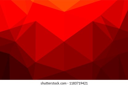 Light Red vector blurry hexagon pattern. Glitter abstract illustration with an elegant design. The template can be used as a background for cell phones.