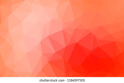 Light Red vector blurry hexagon texture. A vague abstract illustration with gradient. A completely new design for your business.