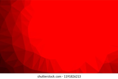 Light Red vector blurry hexagon template. Modern geometrical abstract illustration with gradient. Brand new style for your business design.