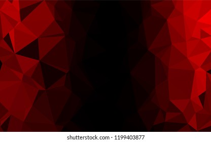 Light Red vector blurry hexagon pattern. Colorful illustration in abstract style with gradient. The textured pattern can be used for background.