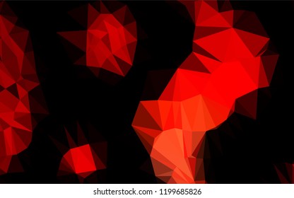 Light Red vector blurry hexagon template. A sample with polygonal shapes. The template can be used as a background for cell phones.