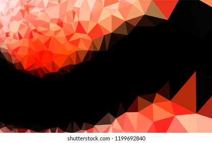 Light Red vector blurry hexagon texture. Brand new colored illustration in blurry style with gradient. The template can be used as a background for cell phones.
