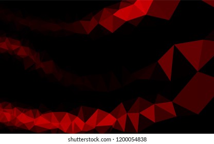 Light Red vector blurry hexagon template. A sample with polygonal shapes. The completely new template can be used for your brand book.