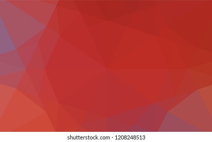 Light Red vector blurry hexagon template. Creative geometric illustration in Origami style with gradient. The completely new template can be used for your brand book.