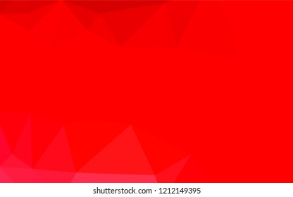 Light Red vector blurry hexagon template. Colorful illustration in abstract style with gradient. The textured pattern can be used for background.