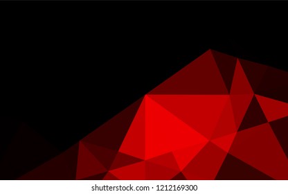 Light Red vector blurry hexagon template. Glitter abstract illustration with an elegant design. A new texture for your design.
