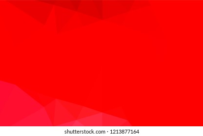 Light Red vector blurry hexagon template. Creative illustration in halftone style with gradient. A completely new design for your business.