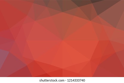 Light Red vector blurry hexagon texture. Colorful abstract illustration with gradient. The polygonal design can be used for your web site.