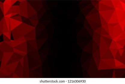 Light Red vector blurry hexagon texture. Shining illustration, which consist of triangles. A completely new template for your business design.
