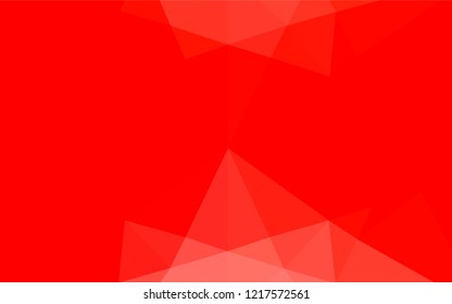 Light Red vector blurry hexagon template. A vague abstract illustration with gradient. The completely new template can be used for your brand book.