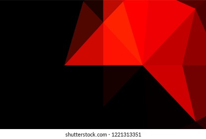Light Red vector blurry hexagon template. A sample with polygonal shapes. The textured pattern can be used for background.