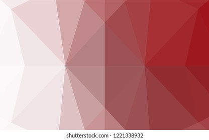 Light Red vector blurry hexagon template. Creative illustration in halftone style with gradient. The completely new template can be used for your brand book.