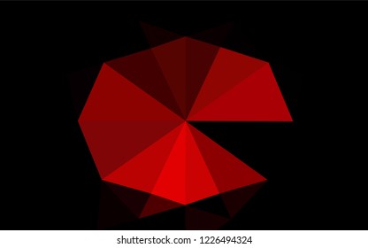 Light Red vector blurry hexagon pattern. Modern geometrical abstract illustration with gradient. The textured pattern can be used for background.
