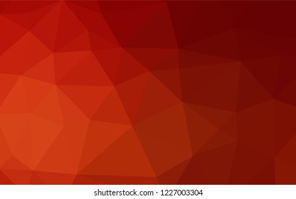 Light Red vector blurry hexagon texture. Triangular geometric sample with gradient.  The textured pattern can be used for background.
