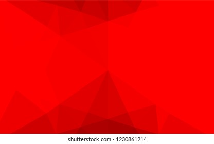 Light Red vector blurry hexagon template. A sample with polygonal shapes. The textured pattern can be used for background.