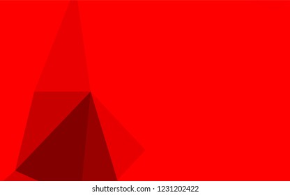 Light Red vector blurry hexagon template. Creative illustration in halftone style with gradient. The completely new template can be used for your brand book.