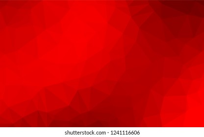 Light Red vector blurry hexagon pattern. An elegant bright illustration with gradient. A completely new template for your business design.