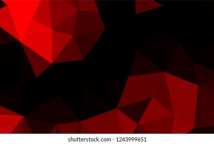 Light Red vector blurry hexagon pattern. Glitter abstract illustration with an elegant design. The textured pattern can be used for background.