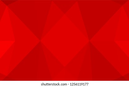 Light Red vector blurry hexagon template. Brand new colored illustration in blurry style with gradient. The textured pattern can be used for background.
