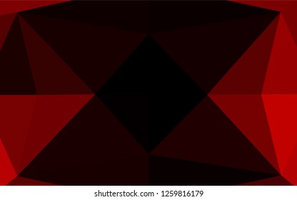 Light Red vector blurry hexagon texture. Geometric illustration in Origami style with gradient.  A completely new template for your business design.