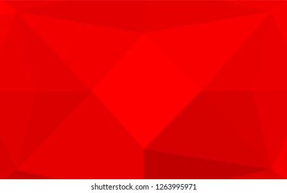 Light Red vector blurry hexagon pattern. Creative geometric illustration in Origami style with gradient. The polygonal design can be used for your web site.