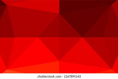 Light Red vector blurry hexagon pattern. A completely new color illustration in a vague style. Brand new design for your business.